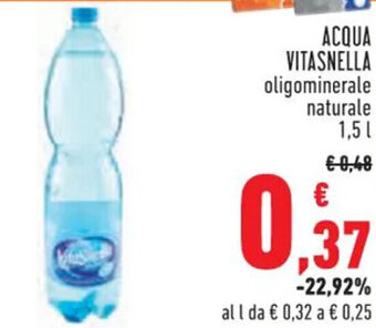 Conad ACQUA VITASNELLA oligominerale naturale 1,5 l offerta