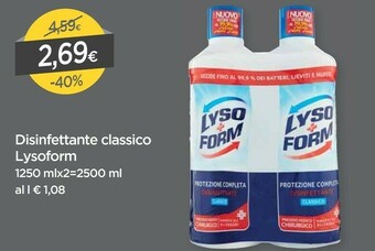 DPiù Lysoform Disinfettante Classico offerta