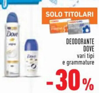 Conad DEODORANTE DOVE offerta