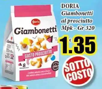 Big Food DORIA Giambonetti al prosciutto Giambonetti Mpk-Gr 320 offerta