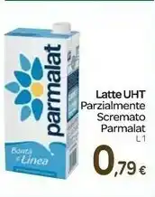 Carrefour Parmalat Latte UHT Parzialmente Scremato offerta
