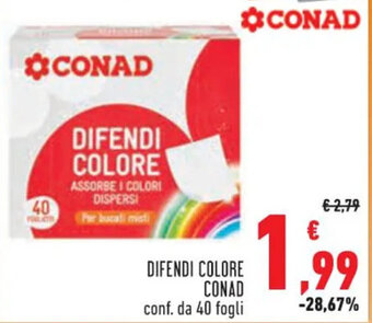 Conad DIFENDI COLORE CONAD conf. da 40 fogli offerta