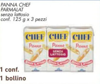 Conad PANNA CHEF PARMALAT senza lattosio conf. 125 g x 3 pezzi offerta
