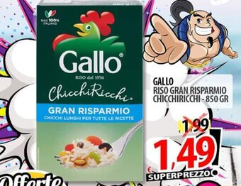 Il Genio Supermercato GALLO RISO GRAN RISPARMIO CHICCHIRICCHI - 850 gr offerta