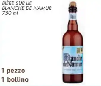 Conad BIÈRE SUR LIE BLANCHE DE NAMUR 750 ml offerta