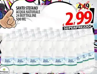SANTO STEFANO ACQUA NATURALE 24 BOTTIGLINE 500 ml