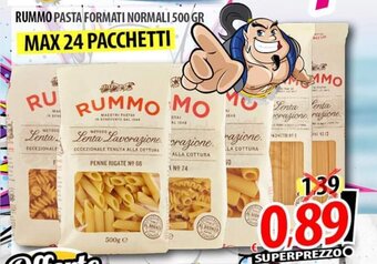 Il Genio Supermercato RUMMO PASTA FORMATI NORMALI 500 GR offerta