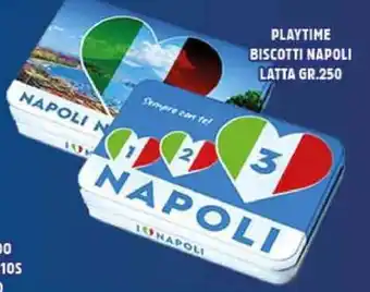 Big Food PLAYTIME BISCOTTI NAPOLI LATTA GR.250 offerta
