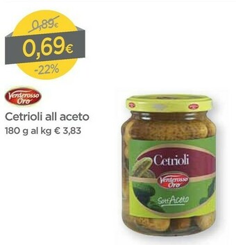 DPiù Verderosso Oro Cetrioli All Aceto offerta