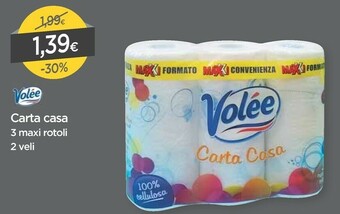 DPiù Volee Carta Casa 3 Maxi Rotoli offerta