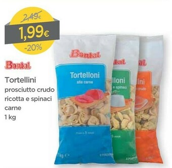 DPiù Bontal Tortelloni Alla Carne 1000 G offerta