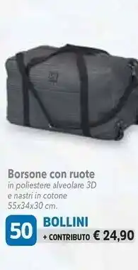 DPiù Borsone Con Ruote 55x34x30 Cm offerta