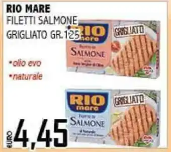 Big Food RIO MARE FILETTI SALMONE GRIGLIATO GR.125 offerta
