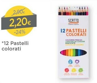DPiù Scatoo 12 Pastelli Colorati offerta