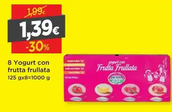 DPiù Sachsen Milch - Yogurt Con Frutta Frullata Fragola, Banana, Frutti Rossi, Pesca 1000 G(ml) offerta