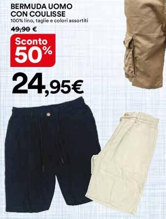 Ipercoop BERMUDA UOMO CON COULISSE offerta