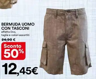 Ipercoop BERMUDA UOMO CON TASCONI offerta
