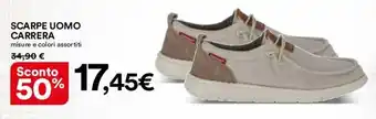 Ipercoop SCARPE UOMO CARRERA misure e colori assortiti offerta