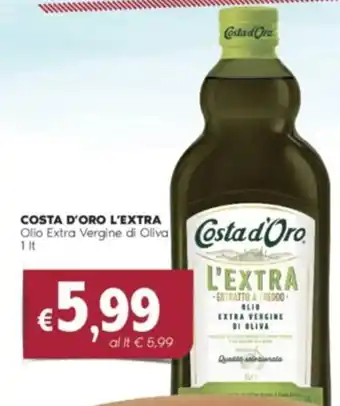 Quick Sisa COSTA D'ORO L'EXTRA Olio Extra Vergine di Oliva 1 lt offerta