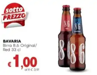 Quick Sisa BAVARIA Birra 8.6 Original/ Red 33 cl offerta