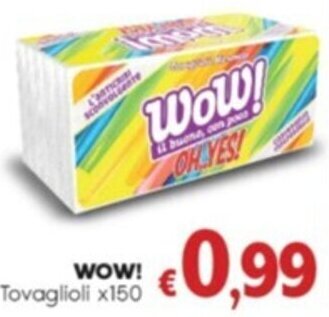 Quick Sisa WOW! Tovaglioli x150 offerta