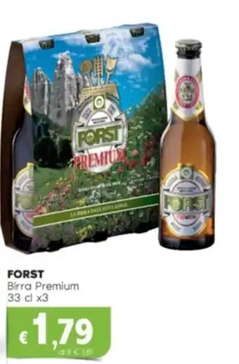 Quick Sisa FORST Birra Premium 33 cl x3 offerta