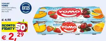 Esselunga YOGURT YOMO 100% latte italiano, zero % grassi, alla frutta offerta