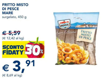 Esselunga FRITTO MISTO DI PESCE MARE surgelato, 450 g offerta