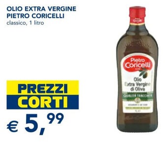 Esselunga OLIO EXTRA VERGINE PIETRO CORICELLI classico, 1 litro offerta