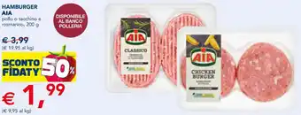 Esselunga HAMBURGER AIA pollo o tacchino e rosmarino, 200 g offerta