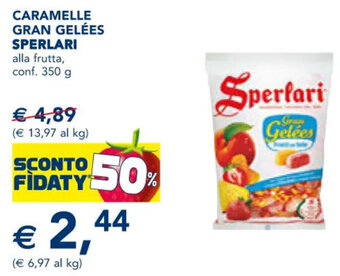 Esselunga CARAMELLE GRAN GELÉES SPERLARI alla frutta, conf. 350 g offerta