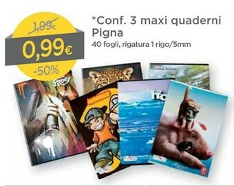 3 Maxi Quaderni Pigna