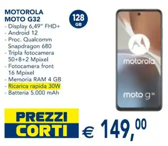 Esselunga MOTOROLA MOTO G32 128 GB offerta