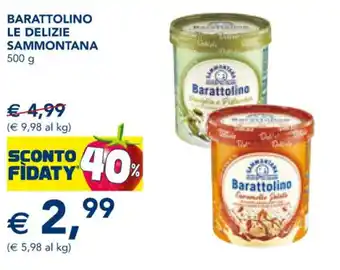 Esselunga BARATTOLINO LE DELIZIE SAMMONTANA 500 G offerta