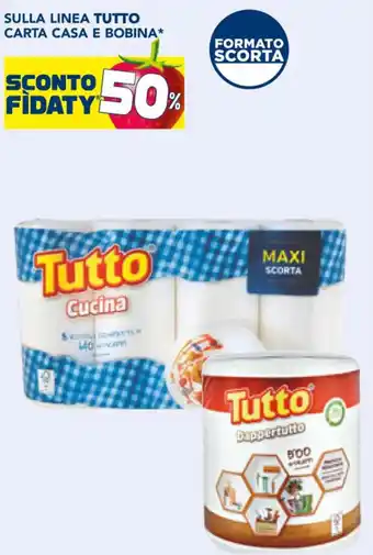 Esselunga SULLA LINEA TUTTO CARTA CASA E BOBINA* offerta