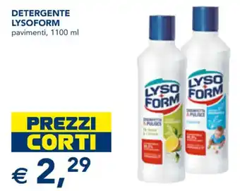 Esselunga DETERGENTE LYSOFORM pavimenti, 1100 ml offerta
