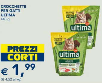 Esselunga CROCCHETTE PER GATTI ULTIMA 440 g offerta
