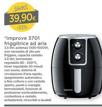 DPiù Improve 3701 Friggitrice Ad Aria offerta