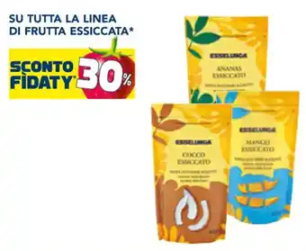 Esselunga SU TUTTA LA LINEA DI FRUTTA ESSICCATA* offerta