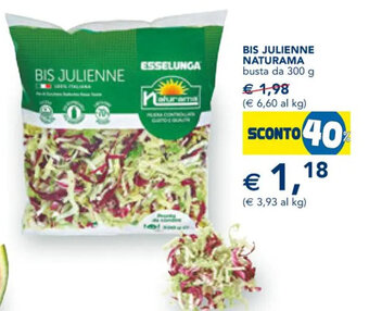Esselunga BIS JULIENNE NATURAMA busta da 300 g offerta