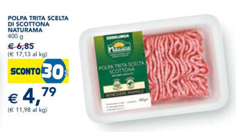 Esselunga POLPA TRITA SCELTA DI SCOTTONA NATURAMA 400 g offerta