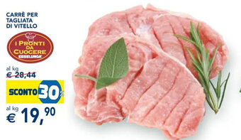 Esselunga CARRÈ PER TAGLIATA DI VITELLO offerta