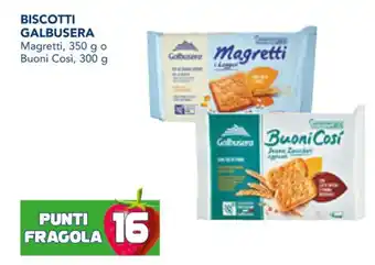 Esselunga BISCOTTI GALBUSERA Magretti, 350 g o Buoni Così, 300 g offerta