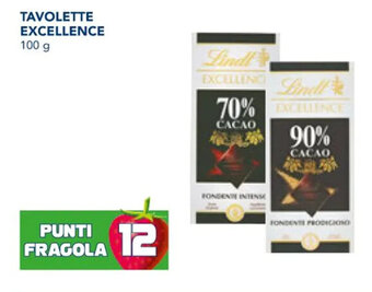 Esselunga TAVOLETTE EXCELLENCE 100 g offerta