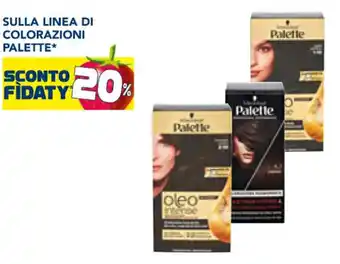 Esselunga SULLA LINEA DI COLORAZIONI PALETTE* offerta