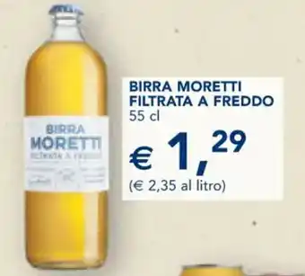 Esselunga BIRRA MORETTI FILTRATA A FREDDO 55 cl offerta