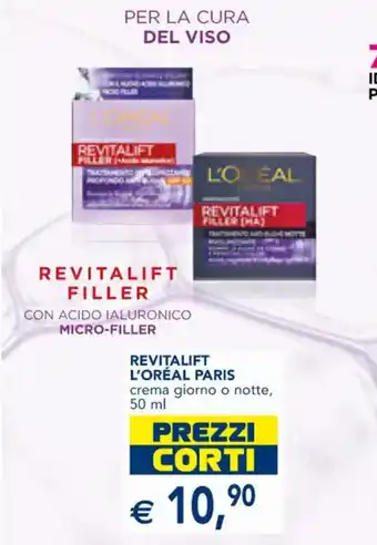 Esselunga REVITALIFT L'ORÉAL PARIS crema giorno o notte, 50 ml offerta