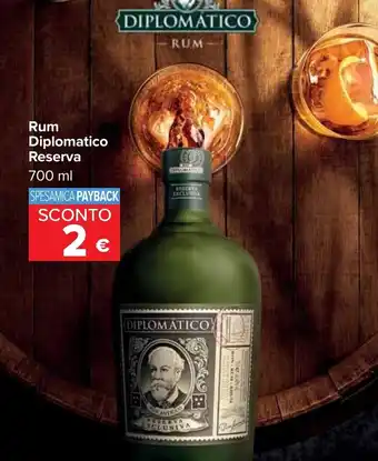 Carrefour Rum Diplomatico Reserva 700 ml offerta