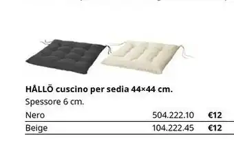 IKEA Hallò Cuscino Per Sedia offerta