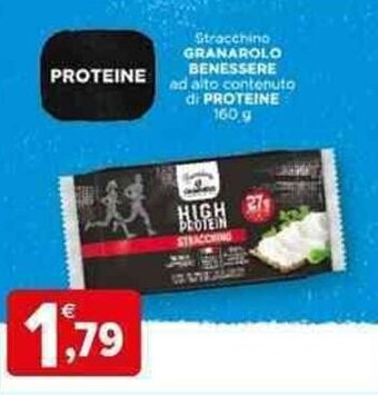 Stracchino GRANAROLO BENESSERE ad alto contenuto di PROTEINE 160 g